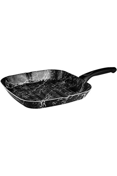Generic Marble Grill Pan Brown/Beige 28 cm - with Bakelite Handle