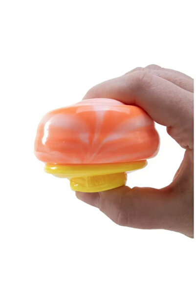 Needoh 3PCS Ice Cream Cone - Sensory Squeeze Toy-Orange