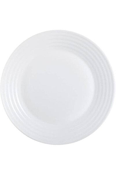 Luminarc Opal Harina White Dessert Serving Plate, White, Glass, Number of Pie...