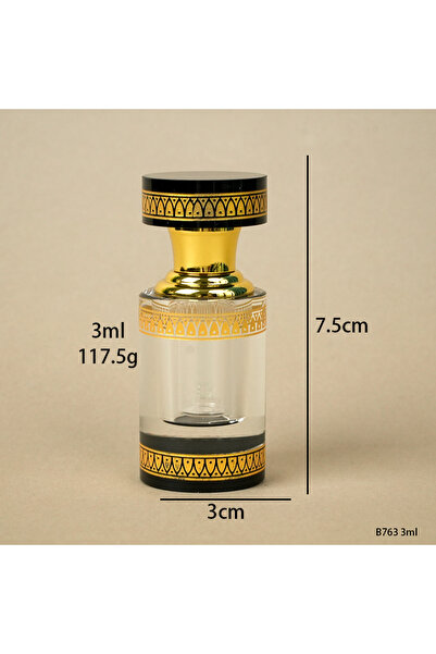 NUJET 1pcs Crystal Perfume Essential Oil Bottle 3ml B763C