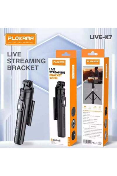 PLOKAMA Tripod 1.7 Meters 2 Meters Selfie Stick Remote Bluetooth 4 in 1 360 M...