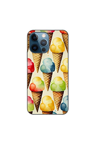 OEM Husa compatibila cu Apple iPhone 12 Pro Silicon Gel Tpu Model Icecream Pa...