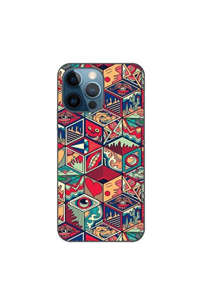 OEM Husa compatibila cu Apple iPhone 12 Pro Silicon Gel Tpu Model Pop Art Geo...
