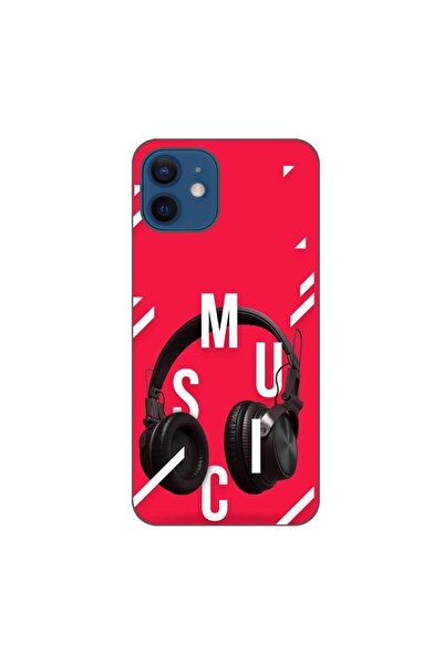 OEM Husa compatibila cu Apple iPhone 12 Silicon Gel Tpu Model Music Headphones