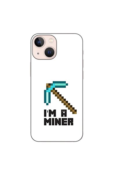 OEM Husa compatibila cu Apple iPhone 13 Mini Silicon Gel Tpu Model Minecraft ...