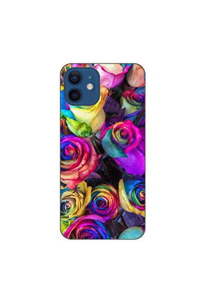 OEM Husa compatibila cu Apple iPhone 12 Silicon Gel Tpu Model Trandafiri Colo...