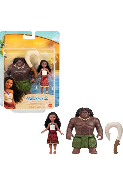 DİSNEY PRİNCESS Disney Moana 2 Ocean Adventures Moana and Maui Style Toy, 2-P...