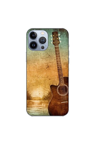 OEM Husa compatibila cu Apple iPhone 13 Pro Max Silicon Gel Tpu Model Chitara...