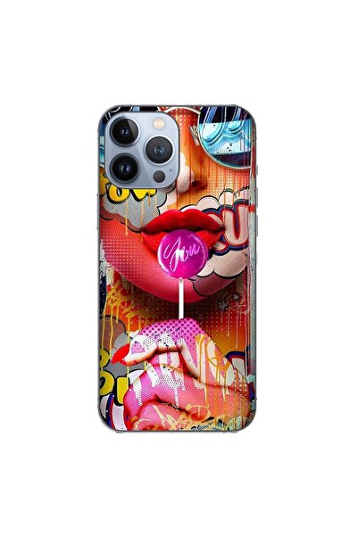 OEM Husa compatibila cu Apple iPhone 13 Pro Max Silicon Gel Tpu Model Pop Art...