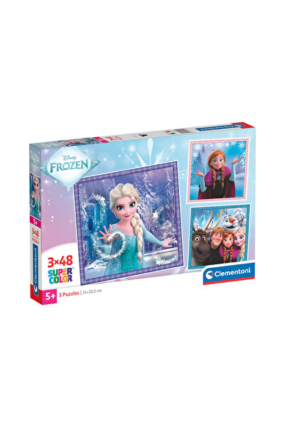 CLEMENTONI Παιδικό Παζλ Super Color Disney Frozen 3x48 τμχ