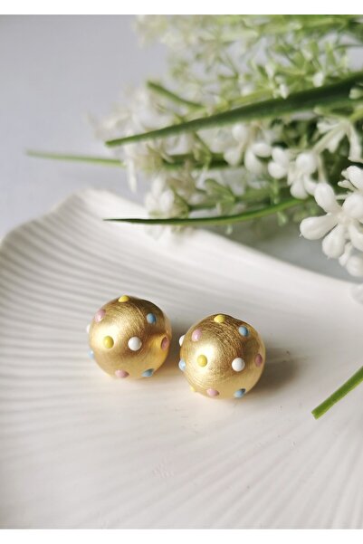 Halley Concept Pastel confetti ball earrings