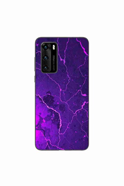 OEM Калъф, съвместим с Huawei P40, силиконов гел TPU модел, Ултравиолетов мра...