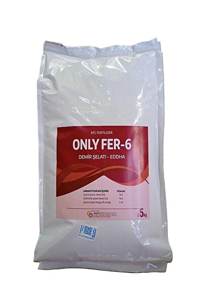 AGROONE Only Fer-6 EDDHA Şelatlı Demir (5 kg)-Bitkilerde Demir Eksikliği İçin