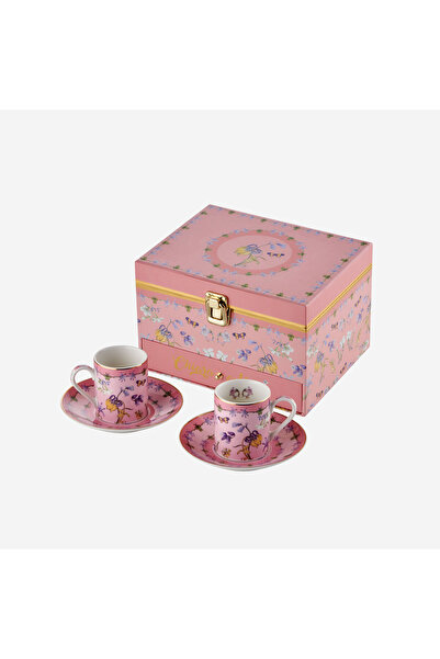 CHIARA ALESSI Ballerina Pembe Porselen Kahve Fincan Seti 120 Ml