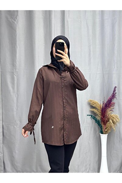 moda acar Tunic with Ribbed Detail