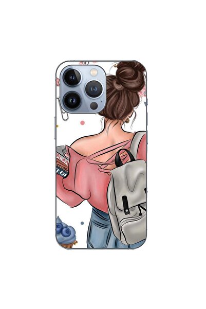 OEM Husa compatibila cu Apple iPhone 13 Pro Silicon Gel Tpu Model Girl Fashio...
