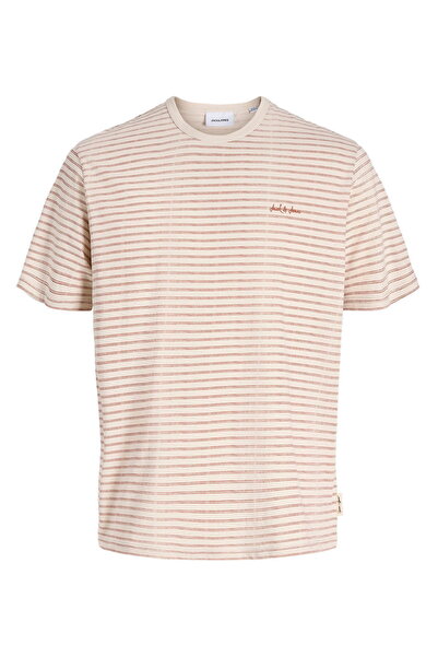 Jack & Jones Muška majica sa minimalnim logotipom i prugama - Devin