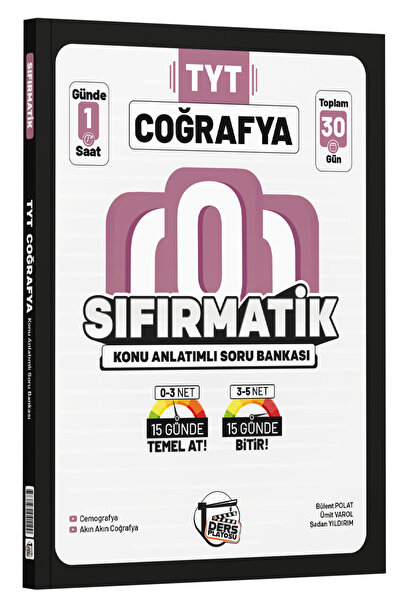 Ders Platosu Sıfırmatik Konu Anlatımlı Soru Bankası 30 Günde TYT Coğrafya Kam...
