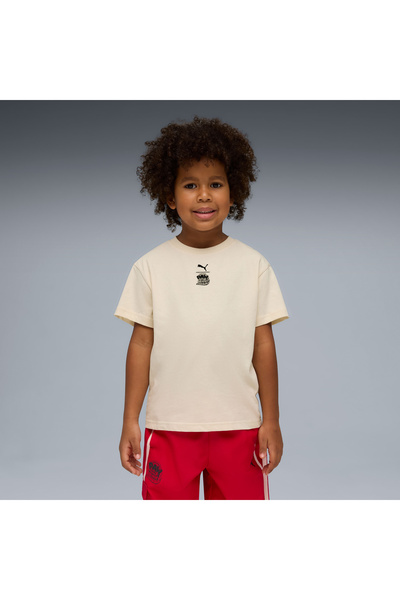Puma تي شيرت كريمي للأطفال من X Paw Patrol (634939-87)