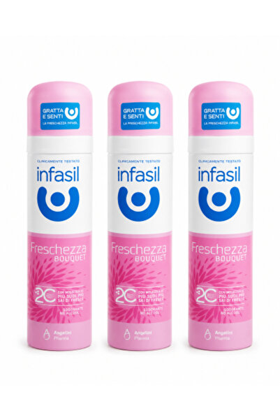 İnfasil Set 3 x Deodorant spray Freschezza Bouquet, alcohol-free, 150 ml/piece