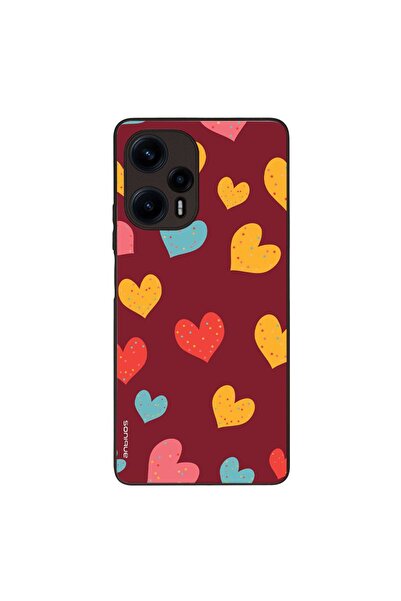 Sonique Θήκη Heart Series για Xiaomi Poco F5 5G Μπορντώ