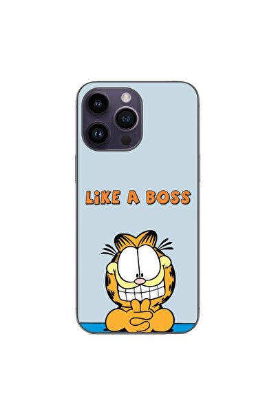 OEM Husa compatibila cu Apple iPhone 15 Pro Max Silicon Gel Tpu Model Garfiel...