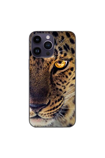 OEM Калъф, съвместим с Apple iPhone 15 Pro Max, силиконов гел TPU с леопардов...