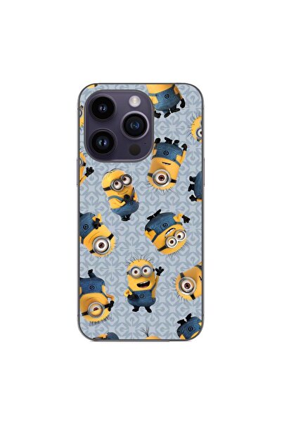 OEM Husa compatibila cu Apple iPhone 15 Pro Silicon Gel Tpu Model Pattern Min...