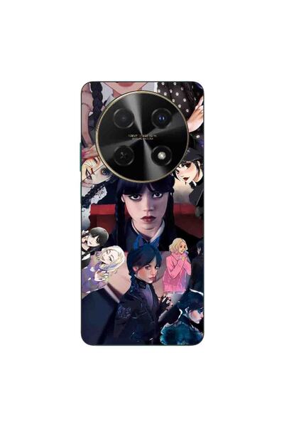 OEM Θήκη συμβατή με Huawei Nova 12i, από σιλικόνη gel TPU, με σχέδιο κολάζ σκ...