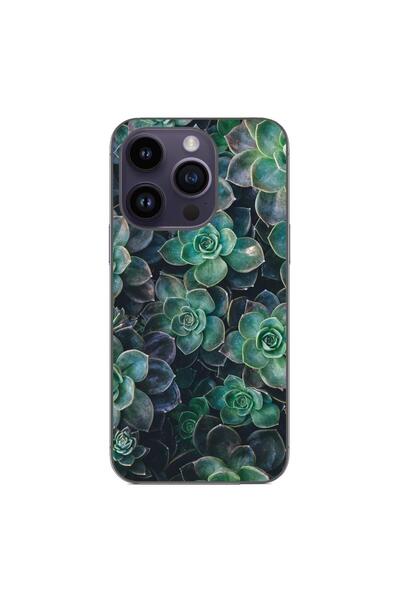 OEM Θήκη συμβατή με Apple iPhone 15 Pro από σιλικόνη gel TPU με σχέδιο λουλου...
