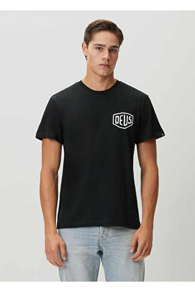 Deus Ex Machina Milano Address Siyah Organik Pamuk T-shirt