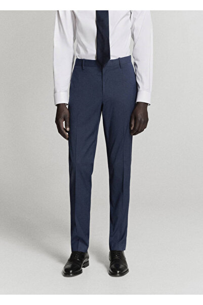 MANGO Man Süper slim fit streç kumaştan kumaş pantolon