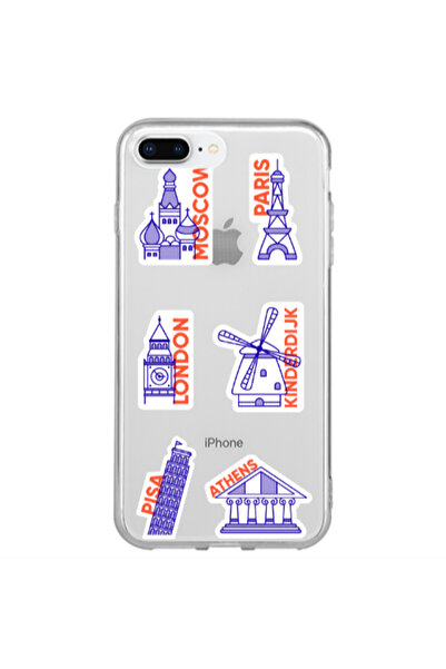 Other Apple iPhone 7 Plus Pisa Athens Transparent Silicone TPU Θήκη