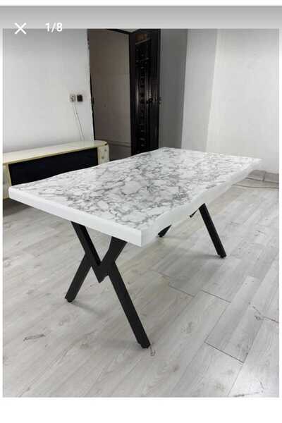 ALSAN DEKOR Yemek masası kütük masa MDF 100%