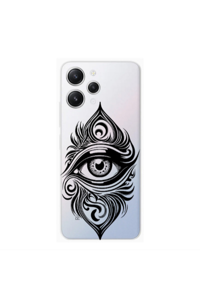 Other Xiaomi Redmi 12 Eye patterned drawing Transparent Silicone TPU Θήκη