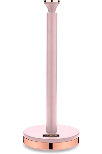 Tower Cavaletto Kitchen Roll Holder T826133PNK with Soft Base, Marshmallow Pi...