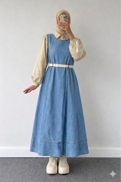 Despina Store Denim Pinafore
