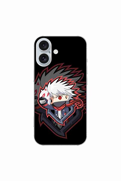 OEM Husa compatibila cu Apple iPhone 16 Silicon Gel Tpu Model Naruto Kakashi ...