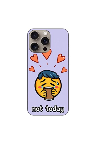 OEM Husa compatibila cu Apple iPhone 16 Pro Max Silicon Gel Tpu Model Not Today