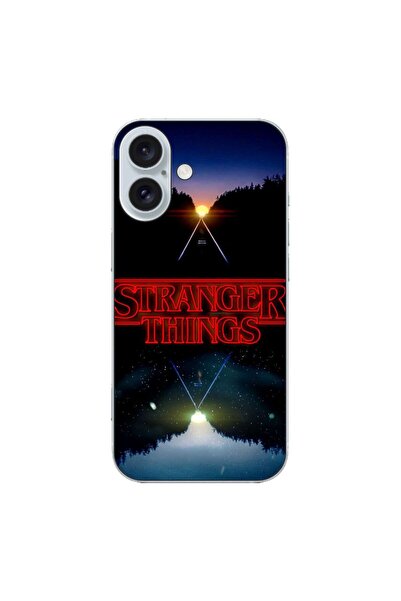 OEM Husa compatibila cu Apple iPhone 16 Silicon Gel Tpu Model Stranger Things...