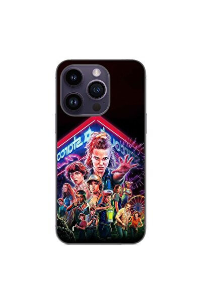 OEM Husa compatibila cu Apple iPhone 15 Pro Silicon Gel Tpu Model Stranger Th...