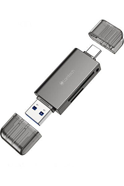 Lamtech Αναγνώστης καρτών USB 3.0 Type-C για /S/D/ / / / / / Κωδικός Γκρέι: L...