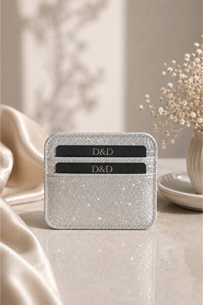 Deko Dekor Leather Glitter Card Holder