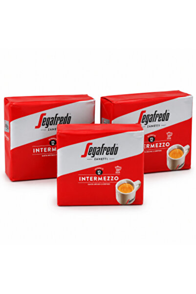 Segafredo Set 3 x Cafea măcinată Zanetti Intermezzo, 500 g/pachet, 2 x 250 g,...