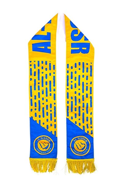 Al Naser Saudi Club Supporters Scarf Yellow White Fan Shawl with Tassels