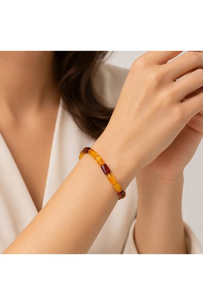 HÜNERTAŞ Multicolored Amber Bracelet