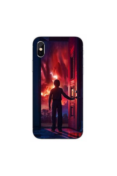 OEM Husa compatibila cu Apple iPhone XS Max Silicon Gel Tpu Model Stranger Th...