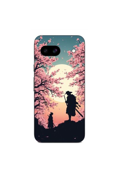 OEM Калъф, съвместим с Google Pixel 8A, силиконов гел TPU, с десен  "Самурайс...