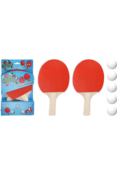 NN Set tenis de masa, 5 piese, Multicolor