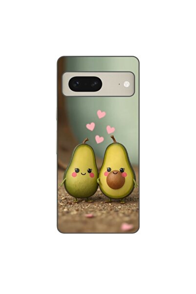 OEM Husa compatibila cu Google Pixel 7 Silicon Gel Tpu Model Kawaii Avocados ...